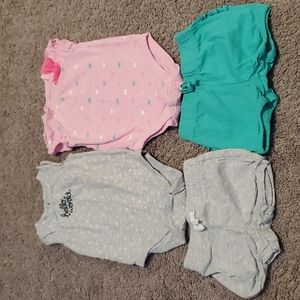 Girls jumping beans short sets